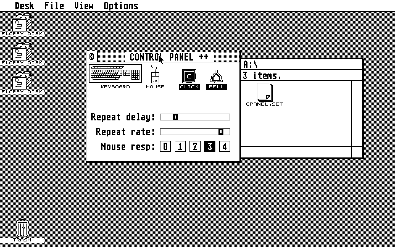 CPanel atari screenshot